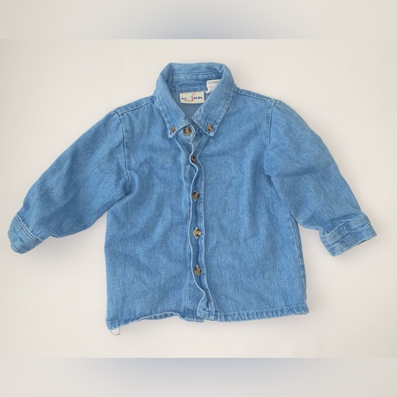 BT KIDS Shirts & Tops Bt Kids Toddler Denim Shirt Long Sleeve